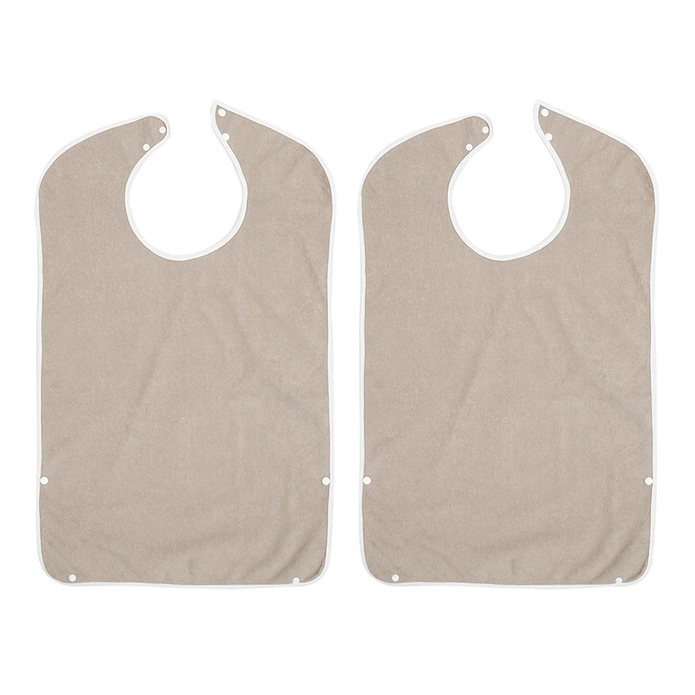 2Pcs Waterproof Bibs Brown Color Reusable Clothes Protector for Adults Elderly Eating Cloth Dining Patients Care Home Supplies
2Pcs Waterproof Bibs Brown Color Reusable Clothes Protector for Adults Elderly Eating Cloth Dining Patients Care Home Supplies