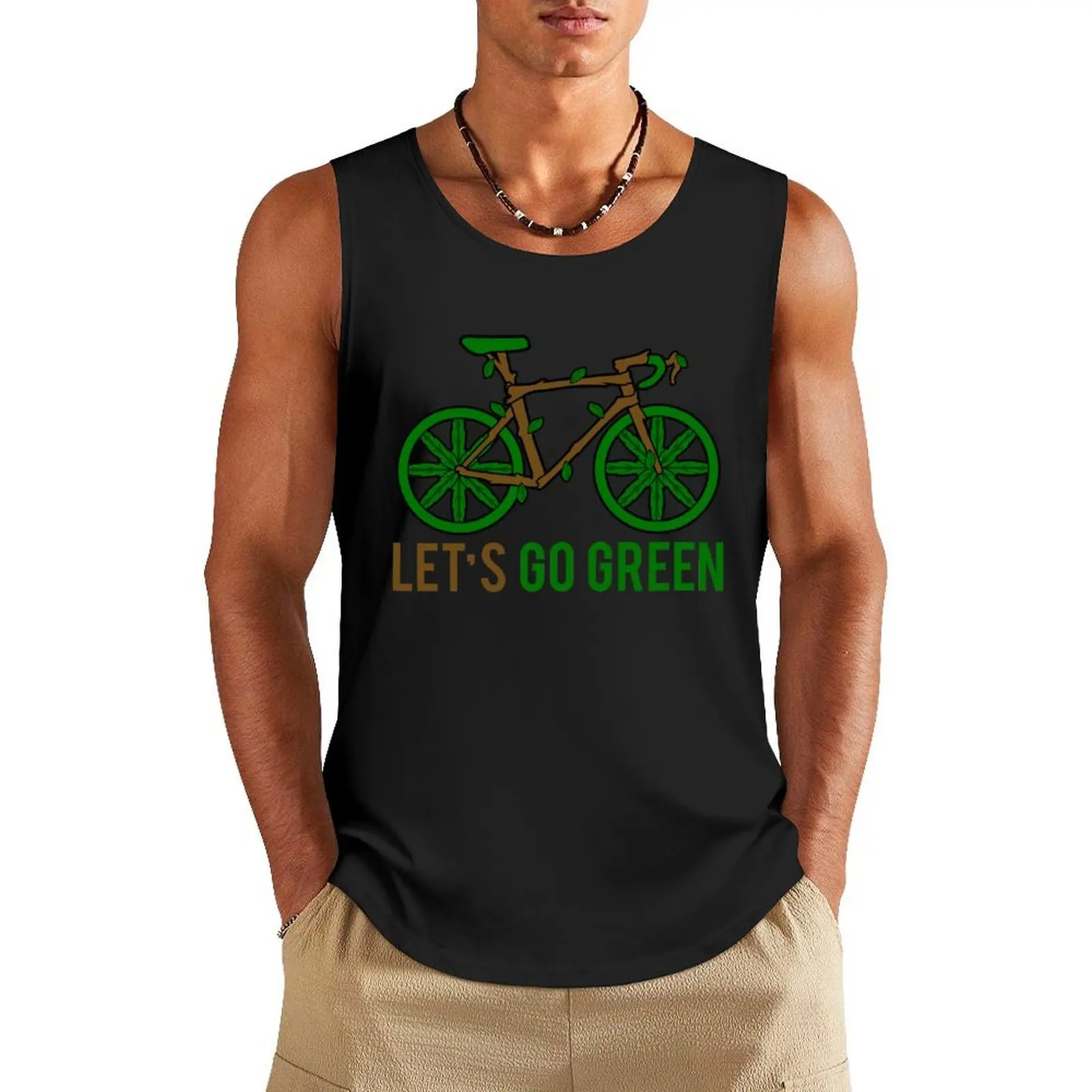 Let's Go Green Bicycle Tank Top Men's sports t-shirt t-shirts for men Gym wear anime clothes
Let's Go Green Bicycle Tank Top Men's sports t-shirt t-shirts for men Gym wear anime clothes