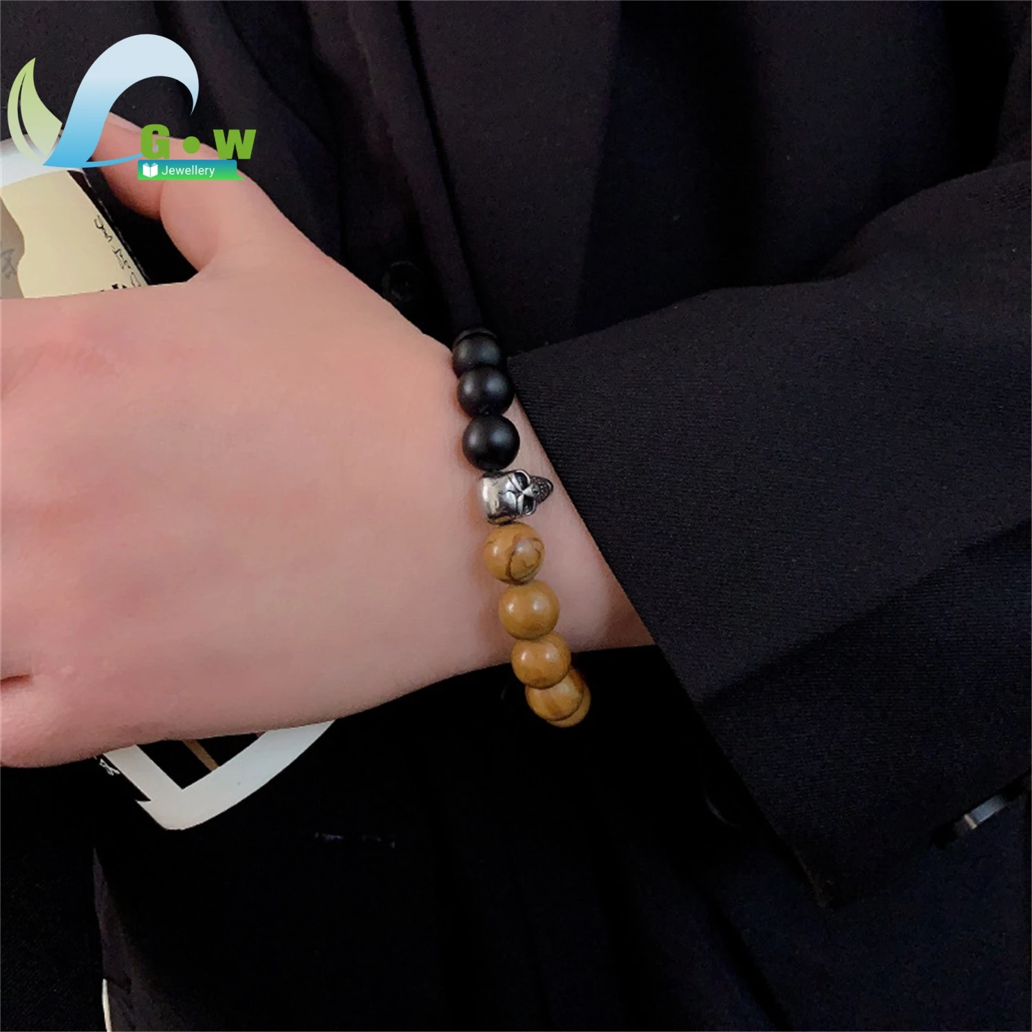 Luxury Stainless Steel Skull Bead Bracelet Adjustable Mens Jewelry Gift Original Punk Style Handmade European Trend Accessories
Luxury Stainless Steel Skull Bead Bracelet Adjustable Mens Jewelry Gift Original Punk Style Handmade European Trend Accessories