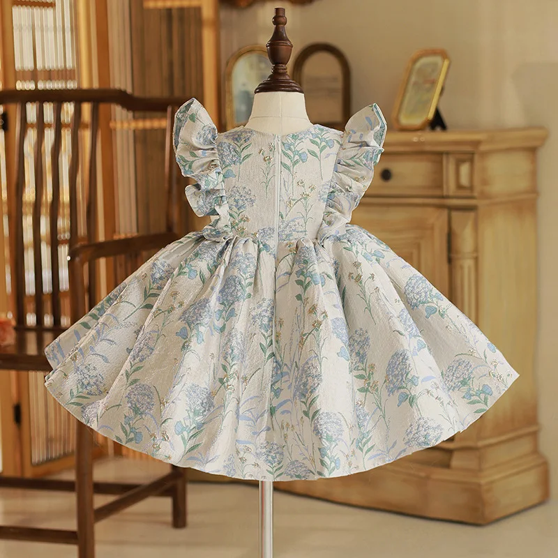 Girls' One-First Birthday Dress Princess Dress Korean-Style Baby Girls' Zhuazhou Children's Little Host High-End Performance Clo
Girls' One-First Birthday Dress Princess Dress Korean-Style Baby Girls' Zhuazhou Children's Little Host High-End Performance Clo
