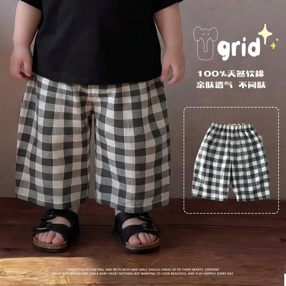 2026 New Kids Summer Plaid Knee Length Shorts Soft Thin Breathable Casual Loose Shorts Toddler Boys Girls Daily Outdoor Wear
2026 New Kids Summer Plaid Knee Length Shorts Soft Thin Breathable Casual Loose Shorts Toddler Boys Girls Daily Outdoor Wear