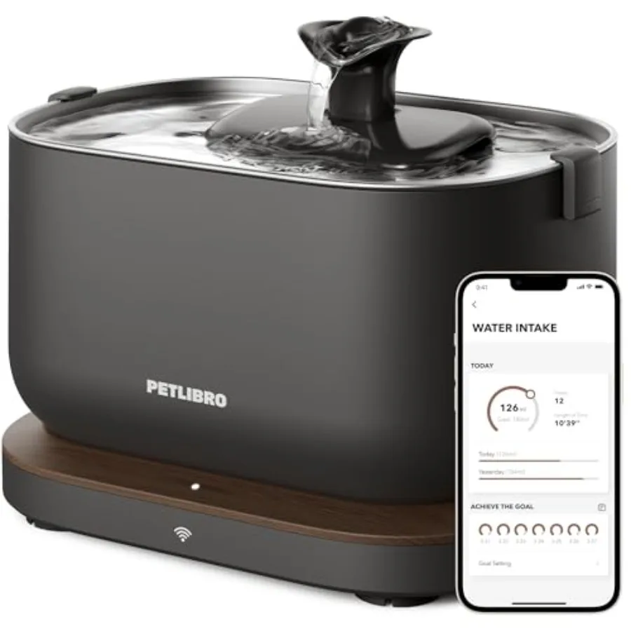 Cat Water Fountain App Monitoring Pet Fountains for Cats Indoor with Stainless Steel Tray 2.5L/84oz Dockstream Automatic Water
Cat Water Fountain App Monitoring Pet Fountains for Cats Indoor with Stainless Steel Tray 2.5L/84oz Dockstream Automatic Water