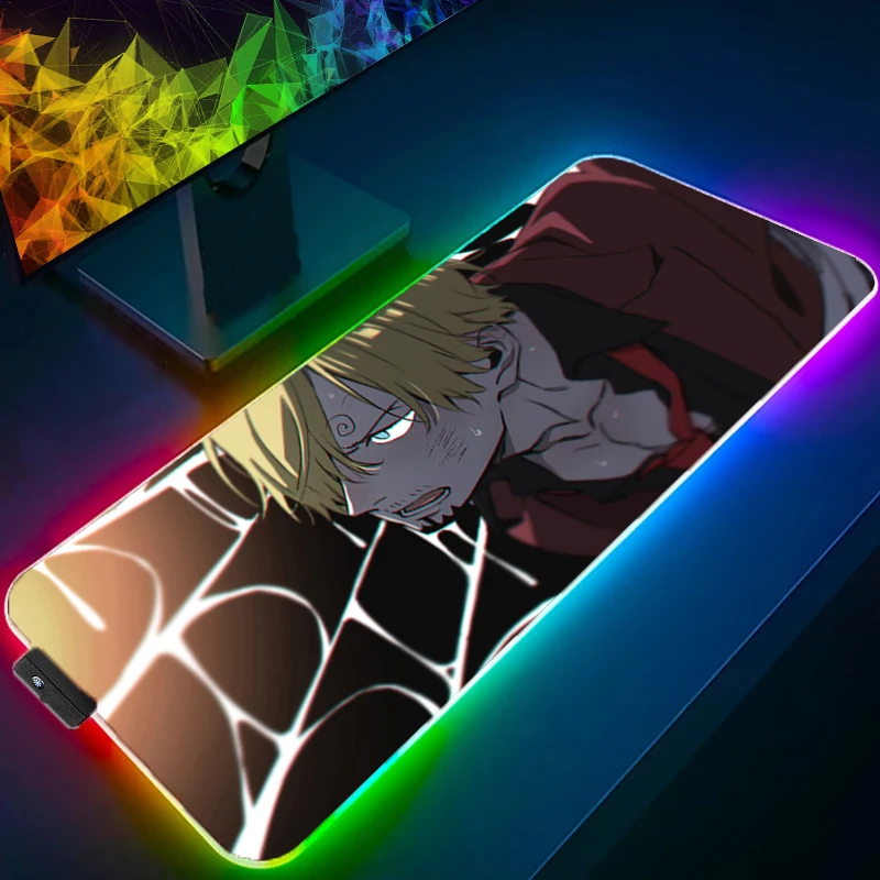 ONE PIECE Sanji LED Mouse pad Computer Laptop Anime Keyboard RGB Mouse Mat Non-Slip Mousepad Keyboards Gamers Backlight Desk Mat
ONE PIECE Sanji LED Mouse pad Computer Laptop Anime Keyboard RGB Mouse Mat Non-Slip Mousepad Keyboards Gamers Backlight Desk Mat