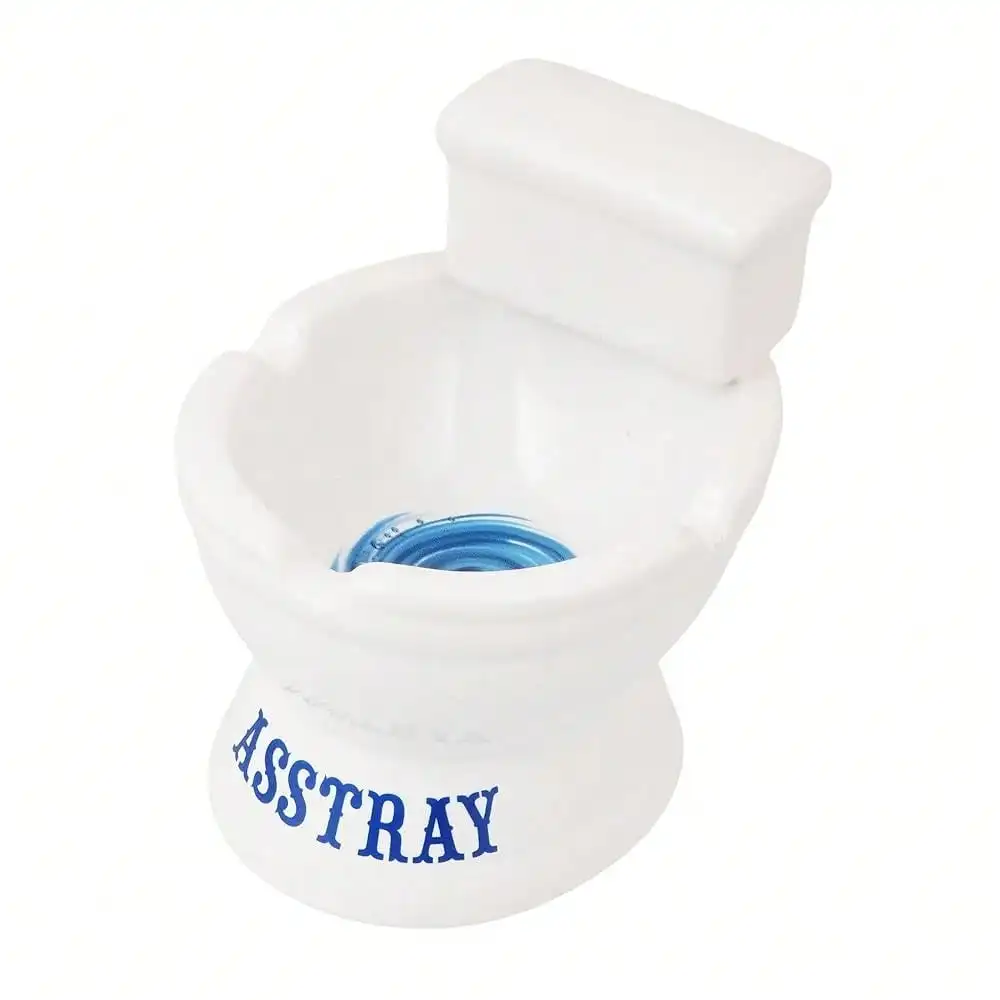 Novelty Toilet-Shaped Ceramic Ashtray – 4 Inch Tall Funny "Asstray" Design Decorative Holder | Quirky Home, Desk, Or Shel F Accent For Coins, Keys, Trinkets, Or Collectibles
Novelty Toilet-Shaped Ceramic Ashtray – 4 Inch Tall Funny "Asstray" Design Decorative Holder | Quirky Home, Desk, Or Shel F Accent For Coins, Keys, Trinkets, Or Collectibles
