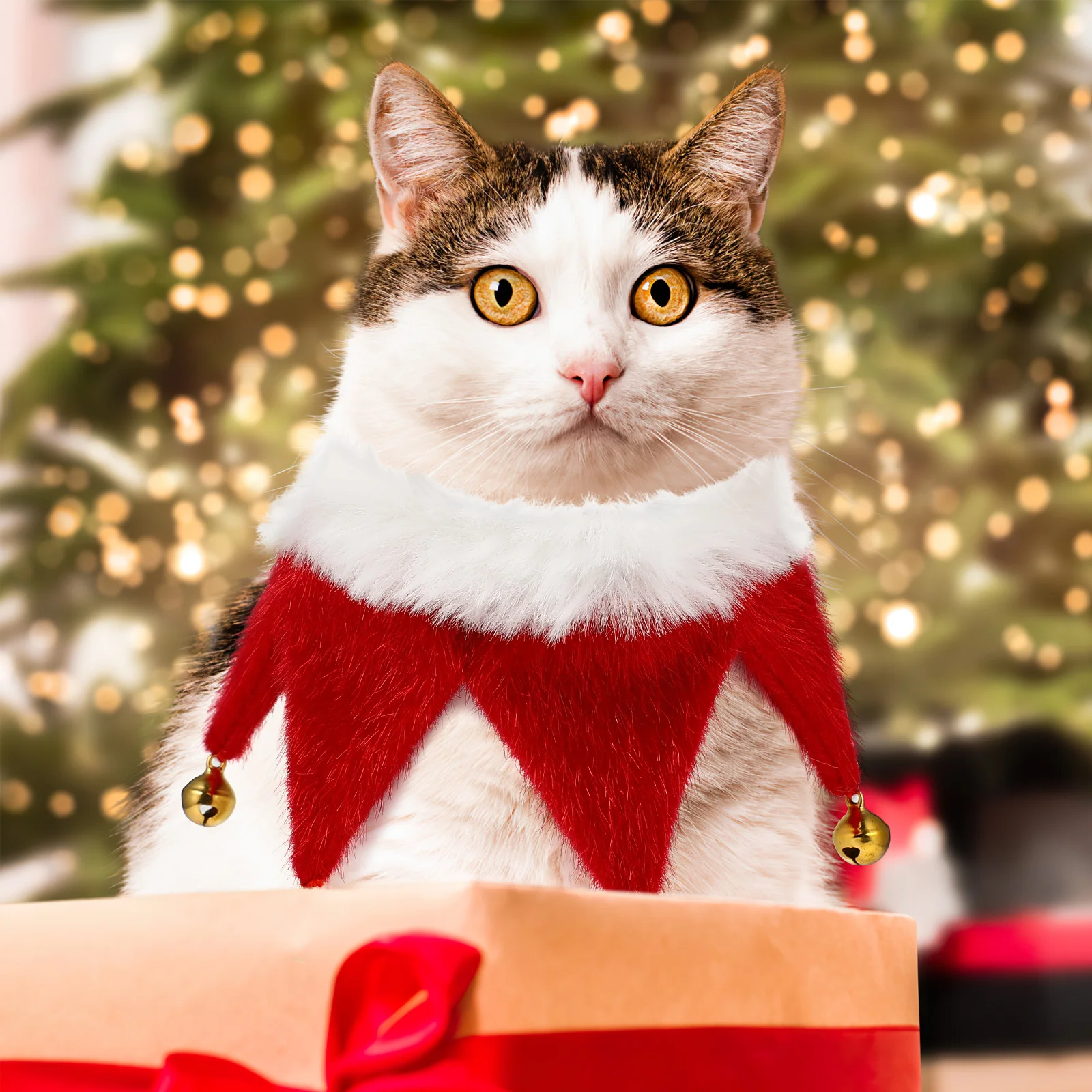 Christmas Pet Scarf Bell Neckerchief Size S Lightweight Soft Dog Cat Bandanas Festive Costume Party Accessory Dog Bandanas
Christmas Pet Scarf Bell Neckerchief Size S Lightweight Soft Dog Cat Bandanas Festive Costume Party Accessory Dog Bandanas