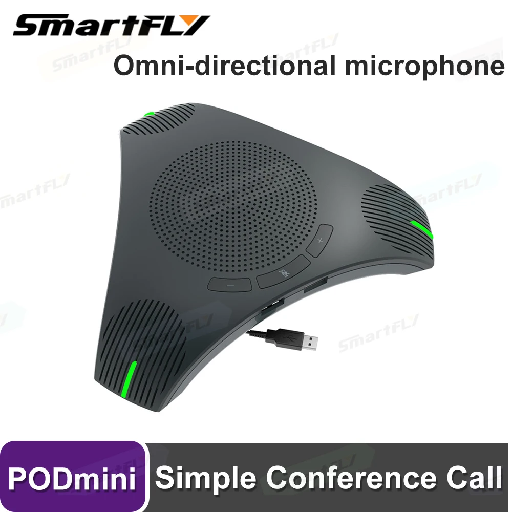 PODmini USB Speakerphone Conference Microphone Omnidirectional 360° Voice Pickup Computer Mic for Video Conference Online Course
PODmini USB Speakerphone Conference Microphone Omnidirectional 360° Voice Pickup Computer Mic for Video Conference Online Course