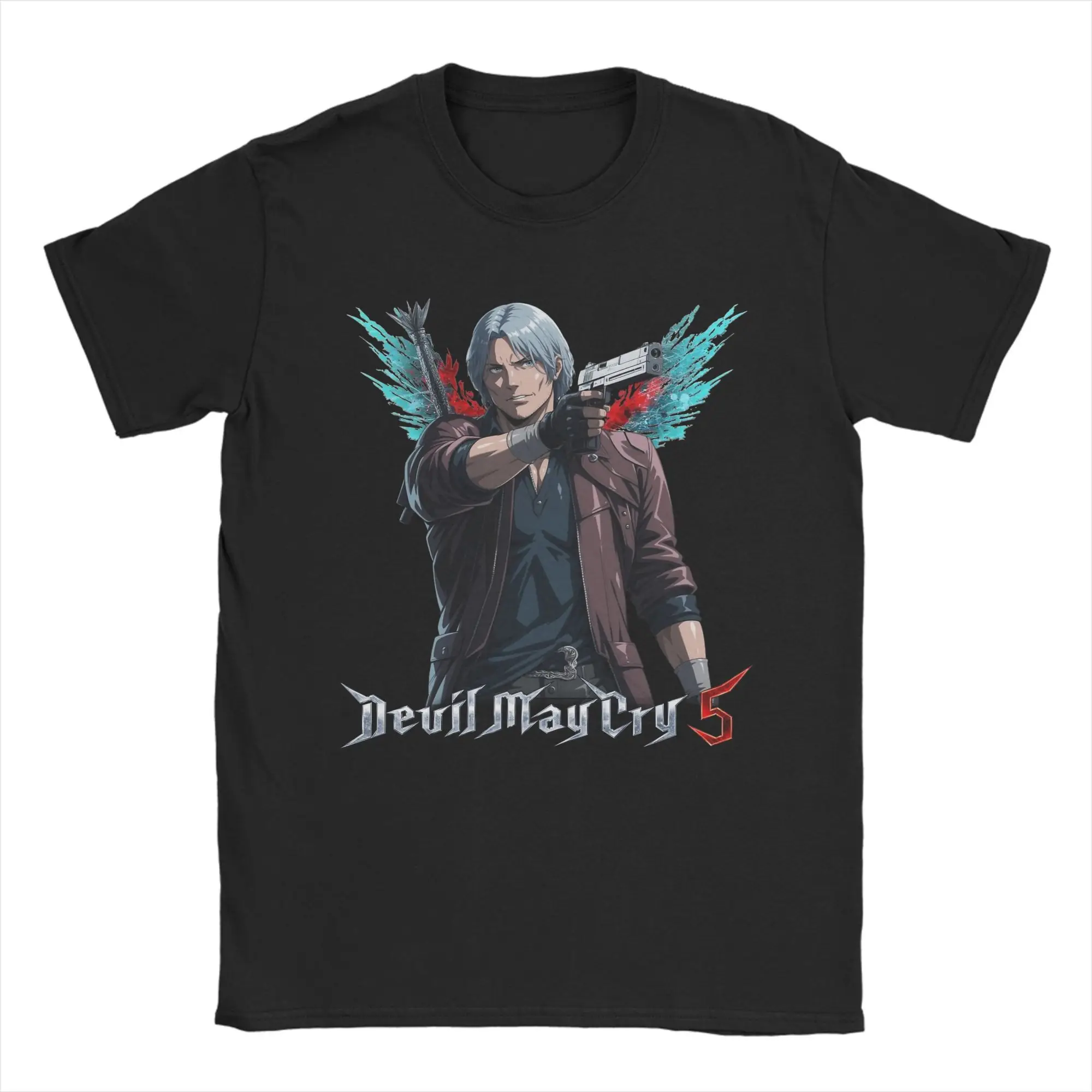 Мужские футболки DMC Anime Dante Var, хлопковые топы, забавная футболка с короткими рукавами и круглым воротником, футболки большого размера
Мужские футболки DMC Anime Dante Var, хлопковые топы, забавная футболка с короткими рукавами и круглым воротником, футболки большого размера