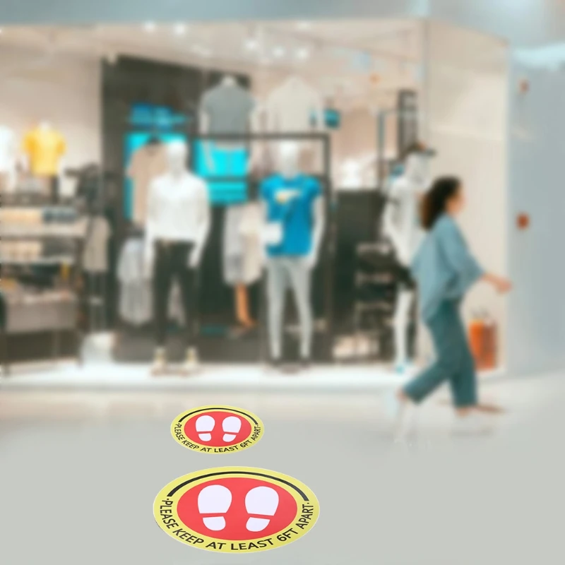 5Pcs/set Social Distancing Floor Sticker Chair Desk Table Notice for Restaurant Theater School Stadium Crowd Control
5Pcs/set Social Distancing Floor Sticker Chair Desk Table Notice for Restaurant Theater School Stadium Crowd Control