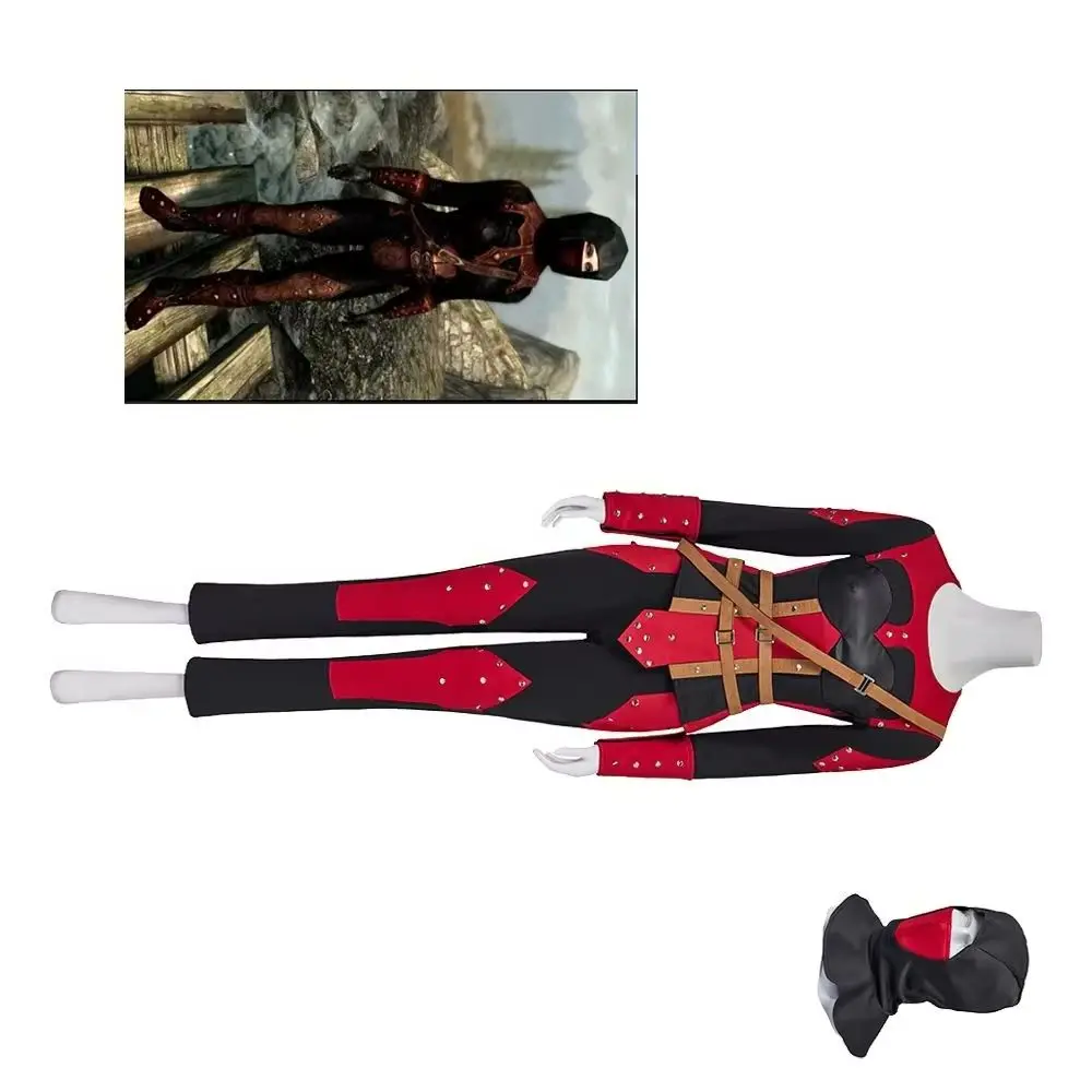 Game Dark Brotherhood Female Skyrim Cosplay Costume Shrouded Armor Battle Outifts With Face Covering and Hood Halloween Suit
Game Dark Brotherhood Female Skyrim Cosplay Costume Shrouded Armor Battle Outifts With Face Covering and Hood Halloween Suit