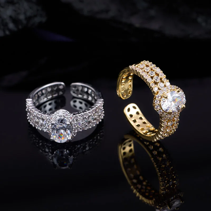 Exquisite Zircon Simple Fashionable Women's Opening Ring Stylish Jewelry Accessory for Wholesale LYJ224
Exquisite Zircon Simple Fashionable Women's Opening Ring Stylish Jewelry Accessory for Wholesale LYJ224