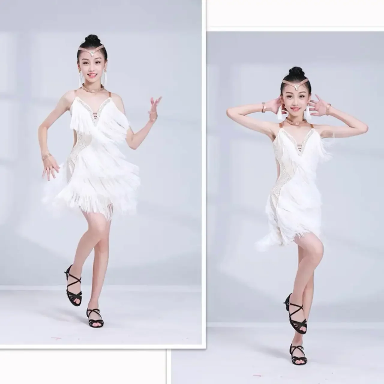 Girls Kids Latin dance Dresses Children Sequined Tassels fringes Modern Ballroom Latino Dresses For Dancing Outfits
Girls Kids Latin dance Dresses Children Sequined Tassels fringes Modern Ballroom Latino Dresses For Dancing Outfits