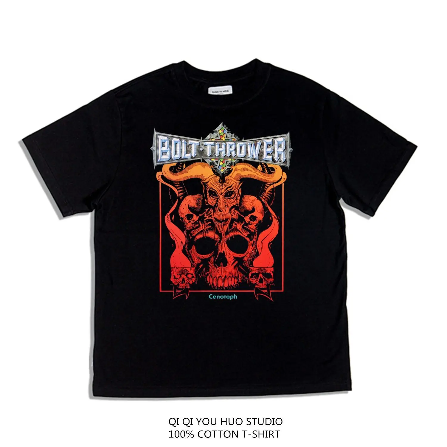British Death Metal Rock Bolt Thrower Album Printed Loose T-Shirt Short Sleeve Men and Women
British Death Metal Rock Bolt Thrower Album Printed Loose T-Shirt Short Sleeve Men and Women