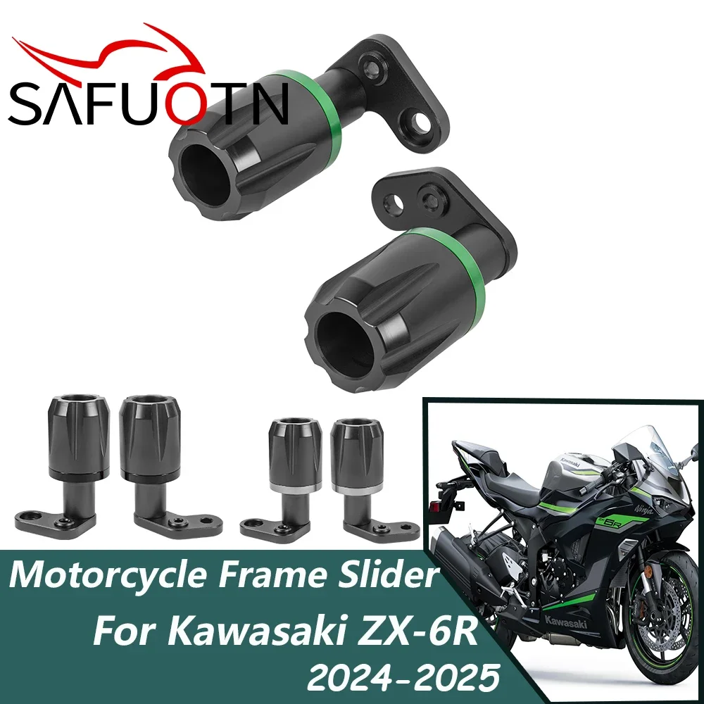 Motorcycle Frame Slider Crash Falling Protection For Kawasaki ZX-6R 2024 2025 Aluminum Moto Engine Guard Falling Protector
Motorcycle Frame Slider Crash Falling Protection For Kawasaki ZX-6R 2024 2025 Aluminum Moto Engine Guard Falling Protector