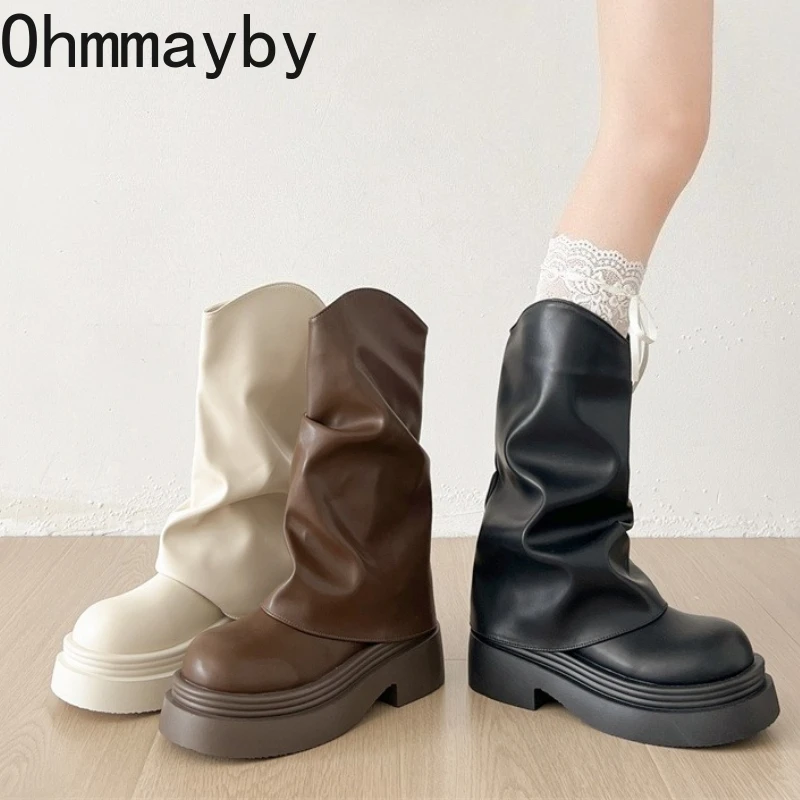 Женские современные ботинки без шнуровки в британском стиле, модные ботинки до середины икры на платформе, зимняя обувь Zapatos De Mujer
Женские современные ботинки без шнуровки в британском стиле, модные ботинки до середины икры на платформе, зимняя обувь Zapatos De Mujer