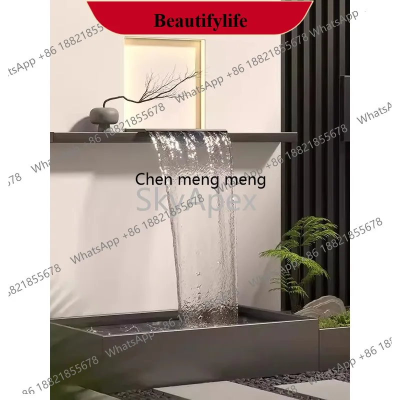 C178 Stainless Steel Outdoor Running Water Screen Durable Landscape Wall with Fish Pond Flower Box For Courtyard Pool Furnitur
C178 Stainless Steel Outdoor Running Water Screen Durable Landscape Wall with Fish Pond Flower Box For Courtyard Pool Furnitur