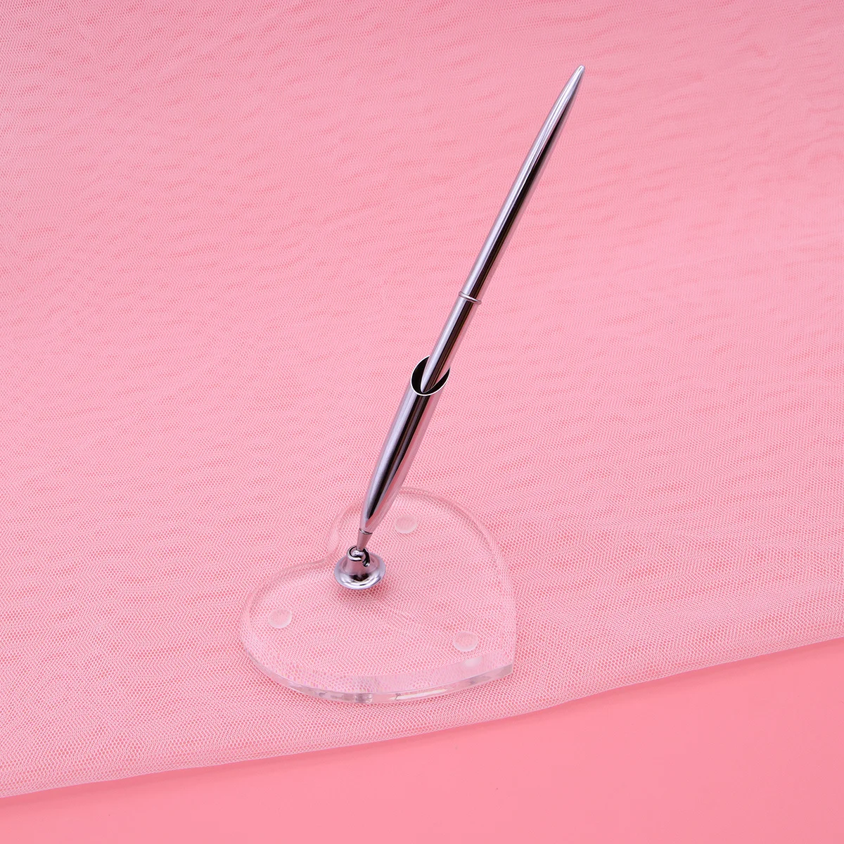 Heart Shape Acrylic Guest Pen with Stand Pen for Wedding Reception Bridal Engagement Party Sign in Book Accessory
Heart Shape Acrylic Guest Pen with Stand Pen for Wedding Reception Bridal Engagement Party Sign in Book Accessory