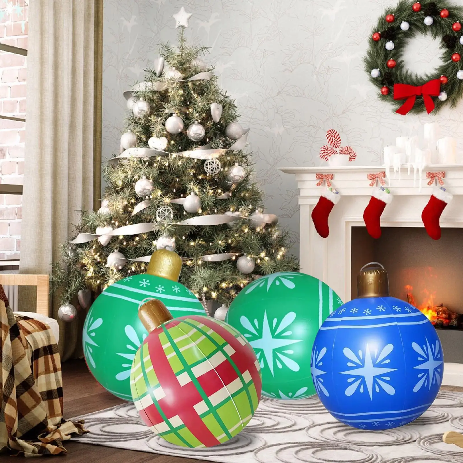 Гигантские рождественские шары, надувные рождественские украшения, уличный ПВХ большой шар, праздничная елка, дисплей для семьи на лужайке, крыльце
Гигантские рождественские шары, надувные рождественские украшения, уличный ПВХ большой шар, праздничная елка, дисплей для семьи на лужайке, крыльце