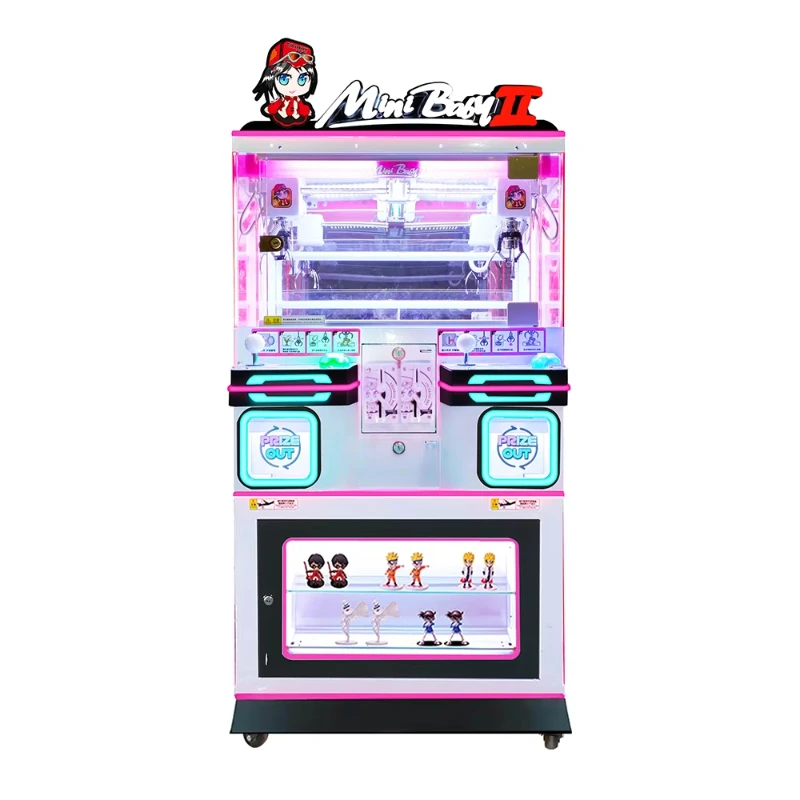 Mini Baby II Mini Claw Machine for 2 Players Plush Toy Claw Crane Machine With Bill Acceptor
Mini Baby II Mini Claw Machine for 2 Players Plush Toy Claw Crane Machine With Bill Acceptor