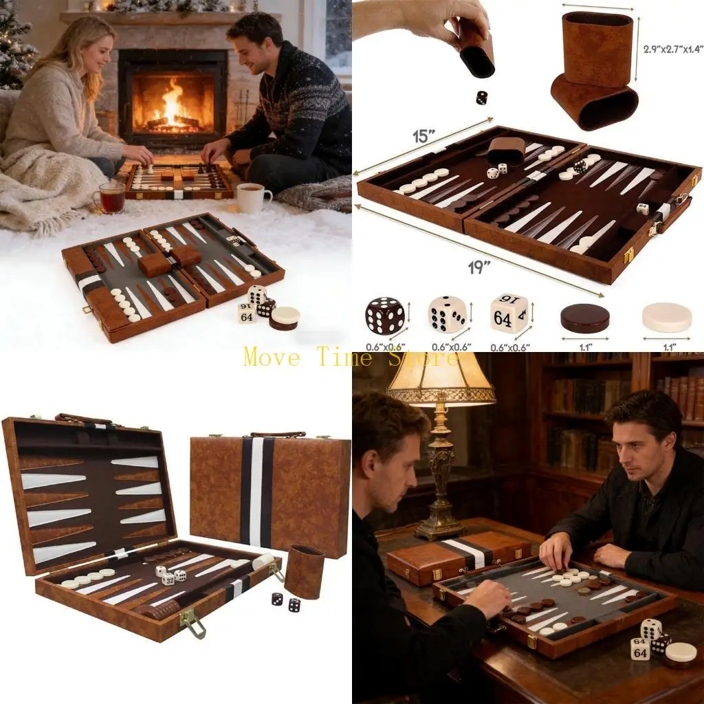 92ME Portable Backgammon Set With Travel Case
92ME Portable Backgammon Set With Travel Case