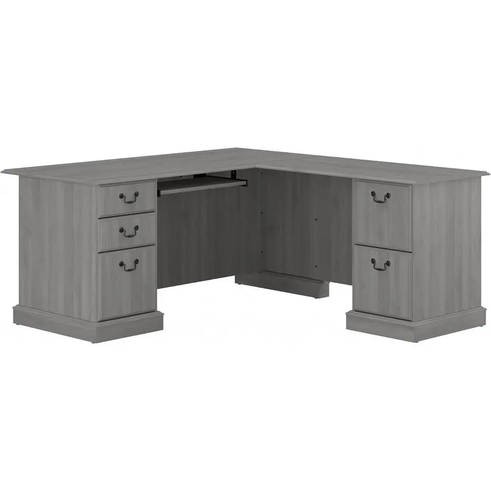 L-Shaped Desk with Drawers and Storage in Dark Gray | Spacious Office Table or Workspace
L-Shaped Desk with Drawers and Storage in Dark Gray | Spacious Office Table or Workspace