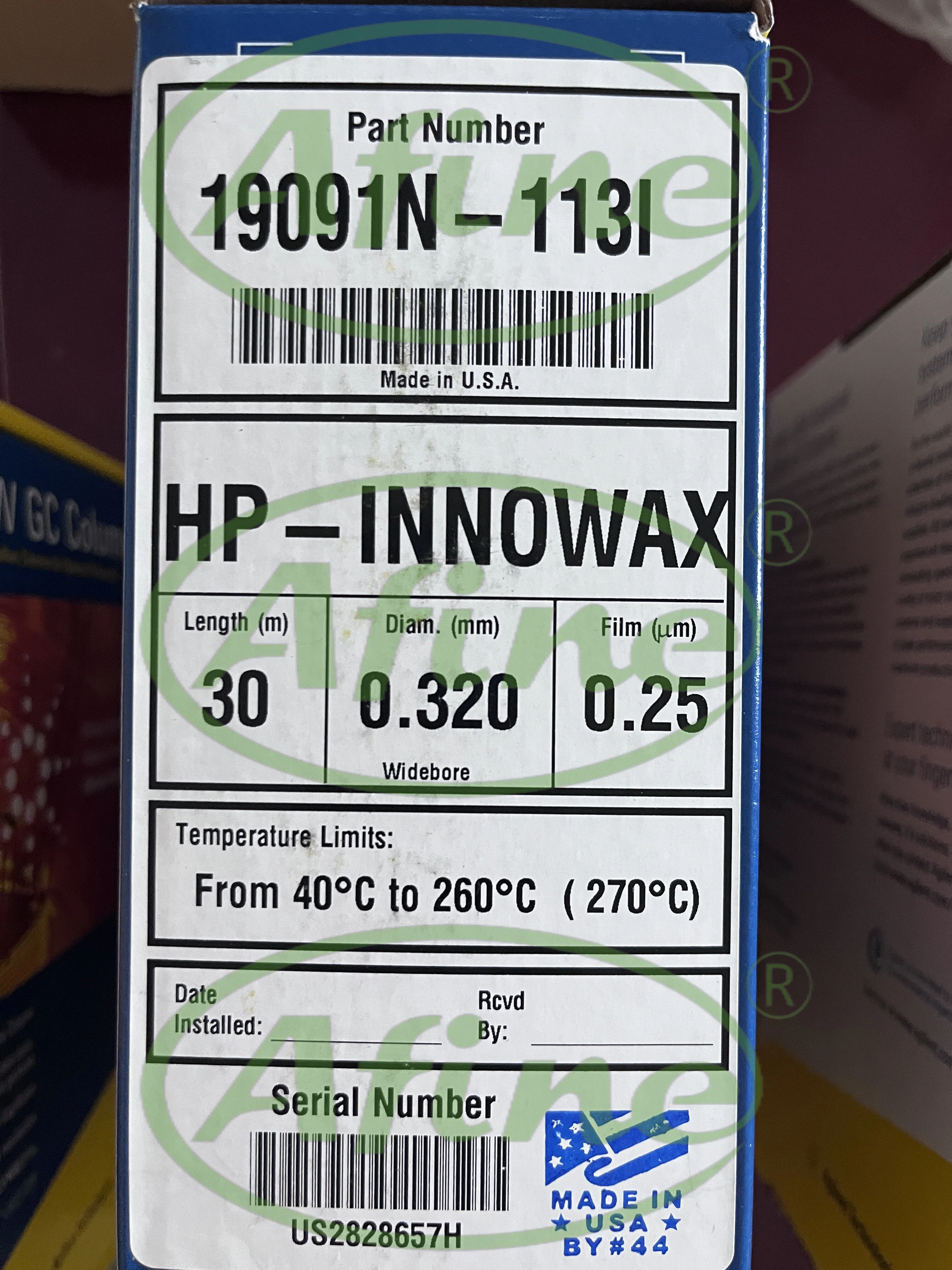 AFINE Agilent Gas Chromatography Column 19091N-113I JW HP-INNOWax 30m 0.32mm 0.25µm GC Column 7inch Cage
AFINE Agilent Gas Chromatography Column 19091N-113I JW HP-INNOWax 30m 0.32mm 0.25µm GC Column 7inch Cage