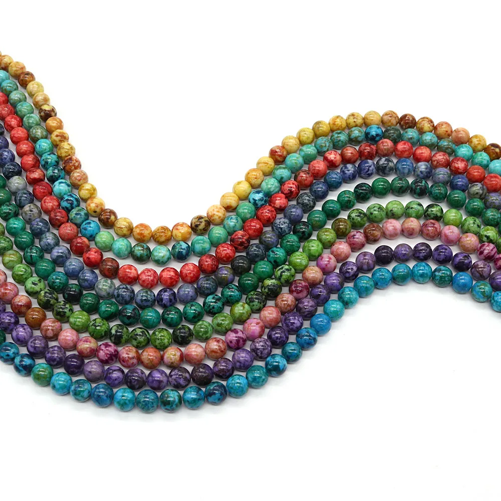 Natural Semi Precious Stone Colorful Round Emperor Stone Beads Jewelry Making DIY Necklace Bracelet Accessory Gift 38cm
Natural Semi Precious Stone Colorful Round Emperor Stone Beads Jewelry Making DIY Necklace Bracelet Accessory Gift 38cm