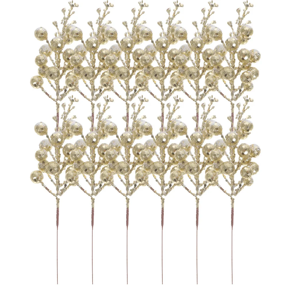 12Pcs Xmas Glitter Artificial Berry Stems Fake Christmas Picks Christmas Tree Decorations Holiday Festive Crafts Wedding Decor
12Pcs Xmas Glitter Artificial Berry Stems Fake Christmas Picks Christmas Tree Decorations Holiday Festive Crafts Wedding Decor