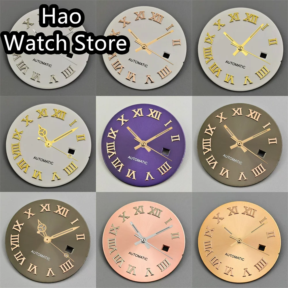 BLIGER 24.5mm Watch Dial Hand Set White Brown Purple Gray Rose Gold Gold Dial Roman Fit NH05 Movement Women's Dial
BLIGER 24.5mm Watch Dial Hand Set White Brown Purple Gray Rose Gold Gold Dial Roman Fit NH05 Movement Women's Dial