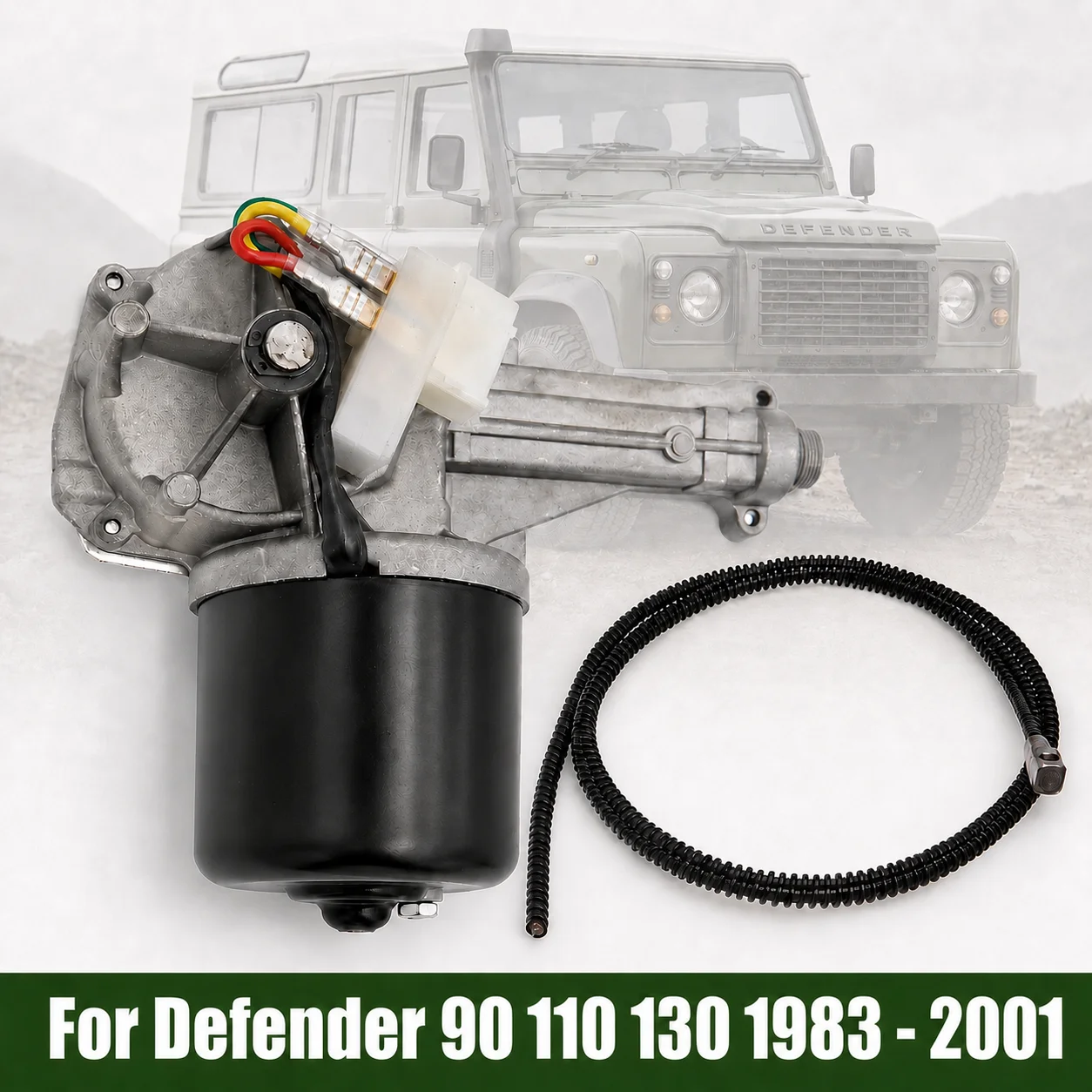 Front Windscreen Wiper Motor & Gear Drive Cable for Land Rover Defender 90 110 127 130 1983 – 2001 Series 2A 3
Front Windscreen Wiper Motor & Gear Drive Cable for Land Rover Defender 90 110 127 130 1983 – 2001 Series 2A 3