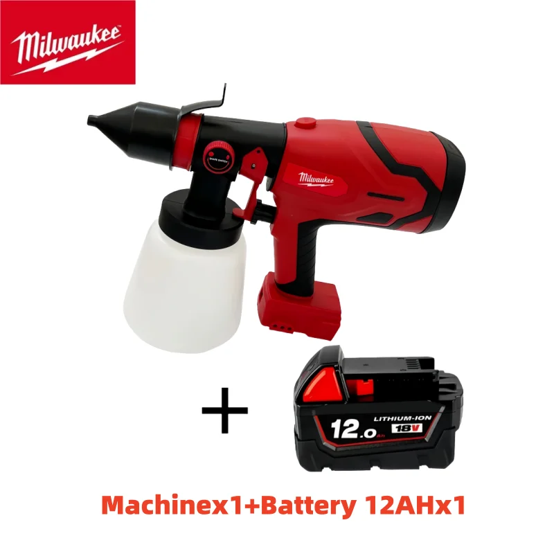 Original Milwaukee 800ML Cordless Electric Spray Gun High Power Paint Sprayer Portable Auto Furniture Steel Coating Airbrush
Original Milwaukee 800ML Cordless Electric Spray Gun High Power Paint Sprayer Portable Auto Furniture Steel Coating Airbrush