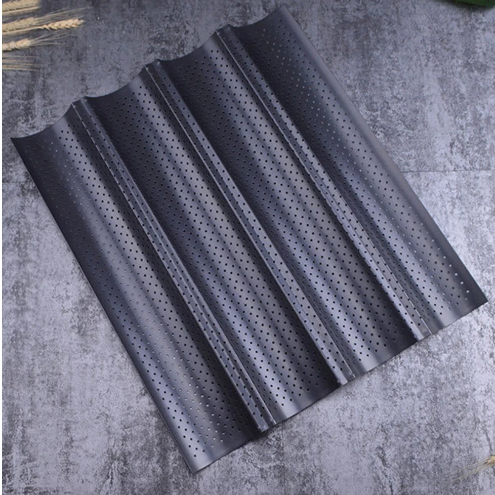 1pc Baguette Baking Tray Non-Stick Grill Mat Heat-Resistant Reusable Pan Loaf Dish Molds for Bread Baking Sheet Pad
1pc Baguette Baking Tray Non-Stick Grill Mat Heat-Resistant Reusable Pan Loaf Dish Molds for Bread Baking Sheet Pad