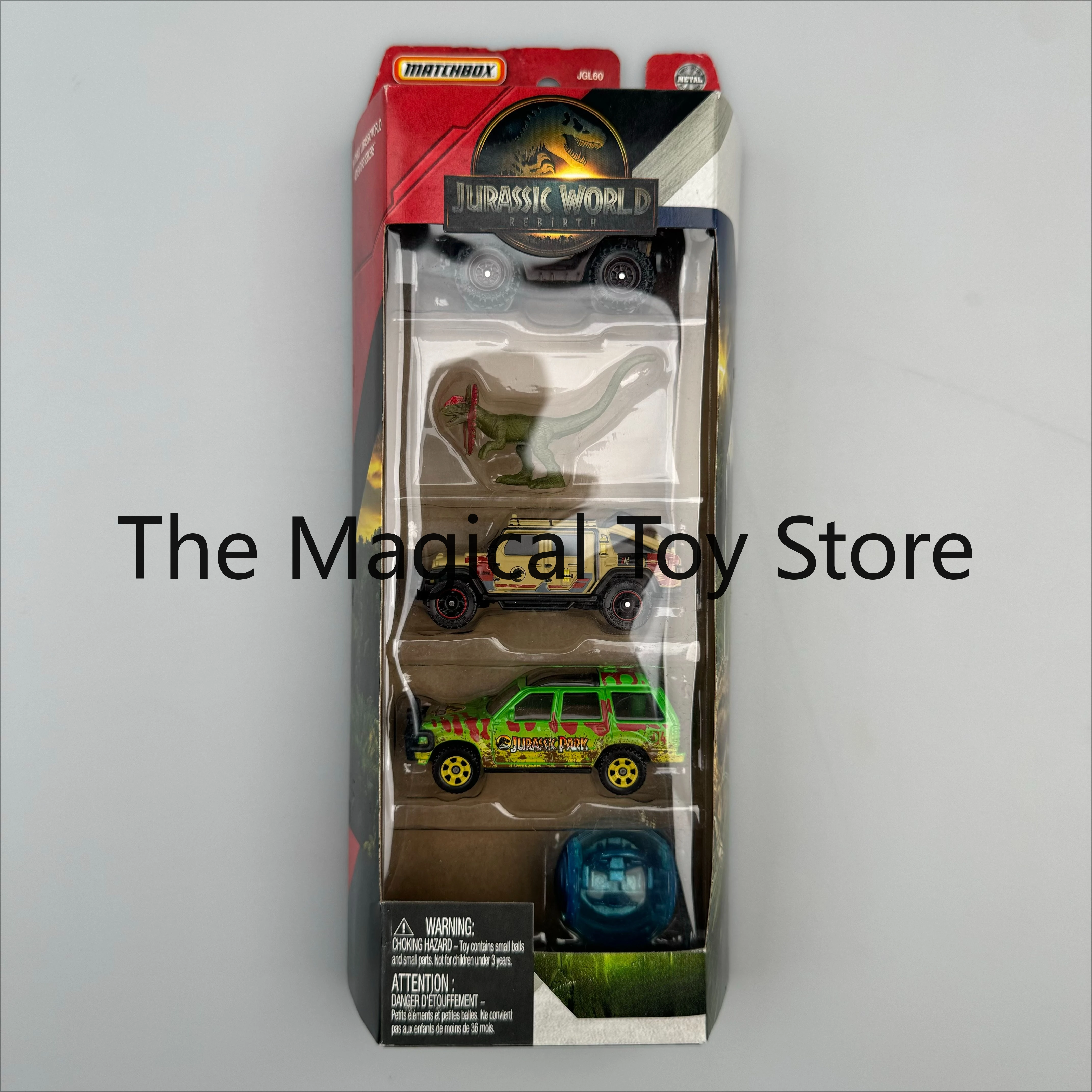 Original Jurassic World 4 Reborn 2005 Matchbox Spinning Top Car Pachycephalosaurus 5-Pack Birthday Gift Toy Collectible
Original Jurassic World 4 Reborn 2005 Matchbox Spinning Top Car Pachycephalosaurus 5-Pack Birthday Gift Toy Collectible