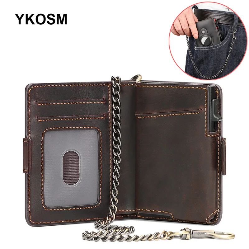 Luxury Genuine Leather Airtag Wallet Men Business Credit Card Bag Anti-lost RFID Blocking Cowhide Zipper Purses
Luxury Genuine Leather Airtag Wallet Men Business Credit Card Bag Anti-lost RFID Blocking Cowhide Zipper Purses