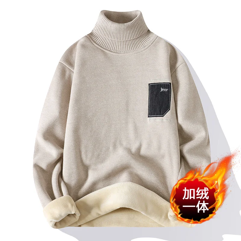Winter 2023 New Plus Velvet Turtleneck Cashmere Sweater Men Long Sleeve Slim Fit Mens Sweaters Thick Fleece Male Pullovers
Winter 2023 New Plus Velvet Turtleneck Cashmere Sweater Men Long Sleeve Slim Fit Mens Sweaters Thick Fleece Male Pullovers
