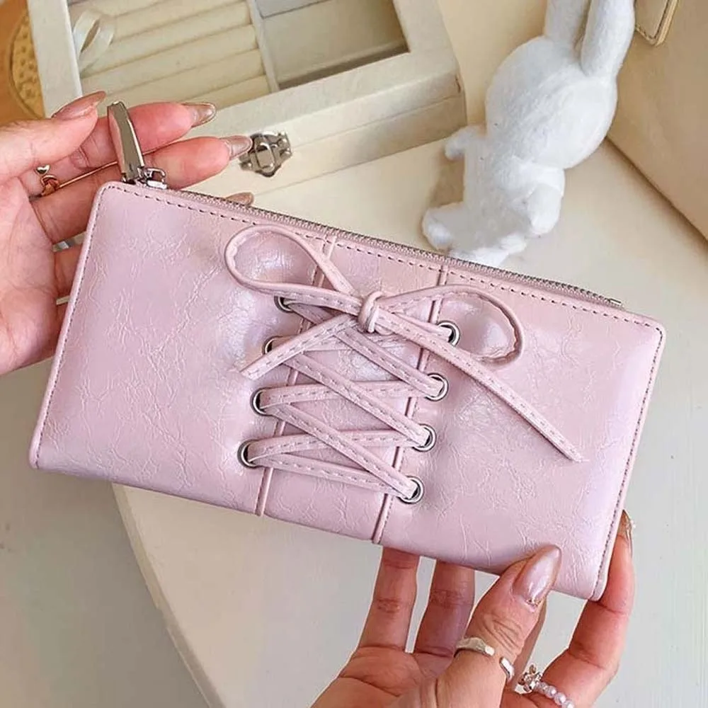 Card Pouch Portable Strap Bow Wallet PVC Multiple Card Balletcore Card Bag Solid Color Fashion Long Leather Purse Work
Card Pouch Portable Strap Bow Wallet PVC Multiple Card Balletcore Card Bag Solid Color Fashion Long Leather Purse Work