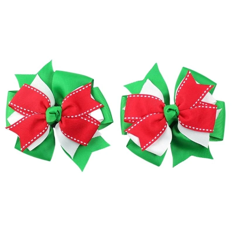 Q1FE Holiday Spirit Bowknot Hair Clips, Pack of 2pcs Christmas Hair Accessory Hair Pin Decor for Kids and Adults
Q1FE Holiday Spirit Bowknot Hair Clips, Pack of 2pcs Christmas Hair Accessory Hair Pin Decor for Kids and Adults