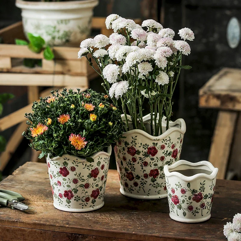 Ceramic Succulent Flower Pots Home art Garden Butterfly Orchid Flower Pots High-end Creativity Retro Bonsai Balcony Potted Plan
Ceramic Succulent Flower Pots Home art Garden Butterfly Orchid Flower Pots High-end Creativity Retro Bonsai Balcony Potted Plan