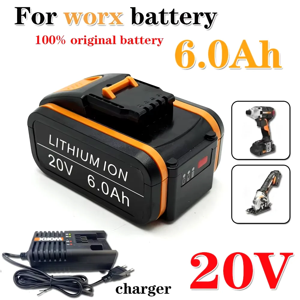 For Worx WA3553 20V 6.0Ah battery cordless power tool backup battery WA3551 WA3553 WA3641 WX373 WX390 battery
For Worx WA3553 20V 6.0Ah battery cordless power tool backup battery WA3551 WA3553 WA3641 WX373 WX390 battery