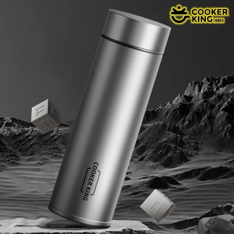 COOKER KING 450ml Pure Titanium Insulated Cup Brewing Tea Cup Vacuum Flask Thermo Water Bottle with Tea strainer Keep Cold warm
COOKER KING 450ml Pure Titanium Insulated Cup Brewing Tea Cup Vacuum Flask Thermo Water Bottle with Tea strainer Keep Cold warm