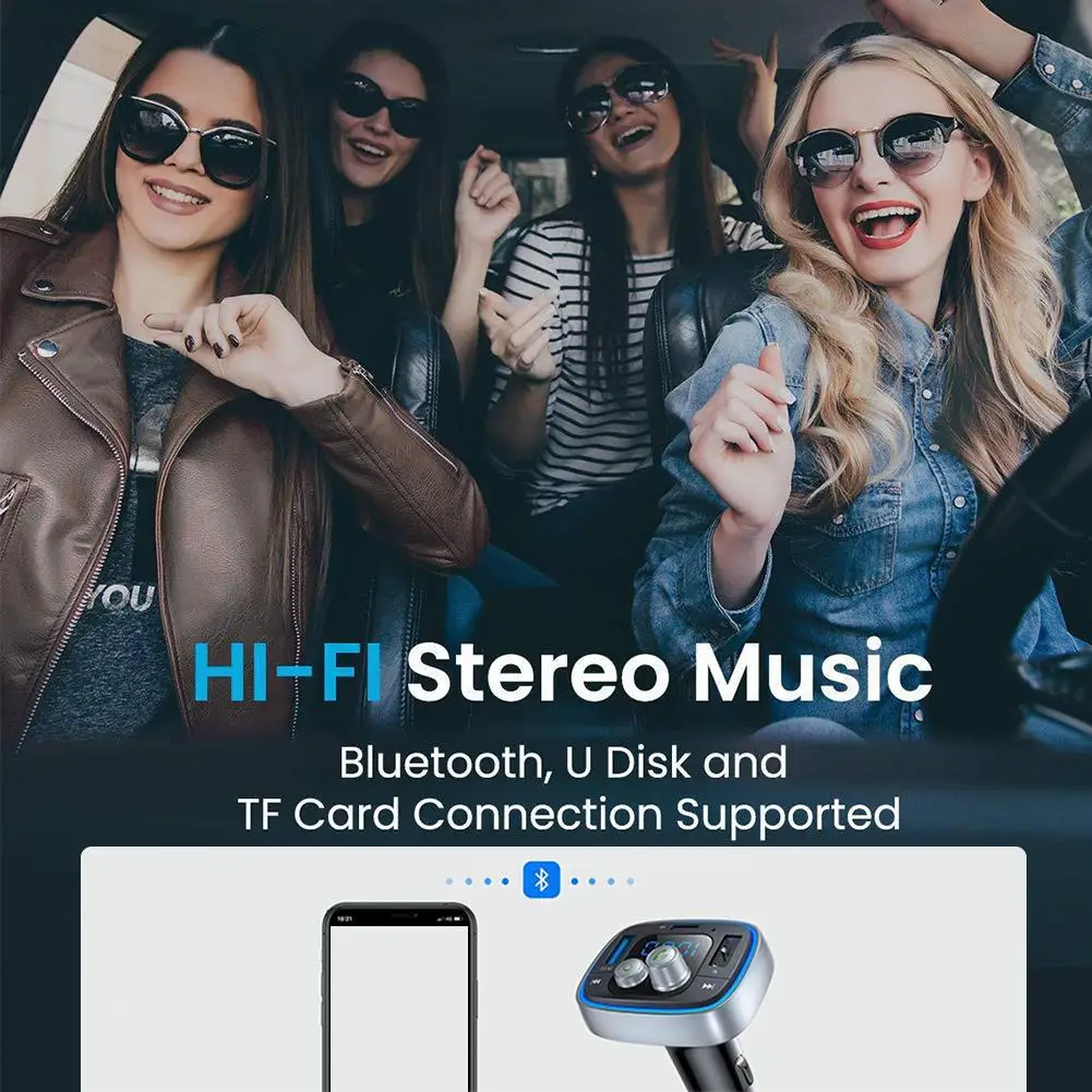 Car Bluetooth Player Fast Charging Colorful Light Display Screen For Apple PD Fast Charging MP3 One To Three USU3.0 U7K0
Car Bluetooth Player Fast Charging Colorful Light Display Screen For Apple PD Fast Charging MP3 One To Three USU3.0 U7K0
