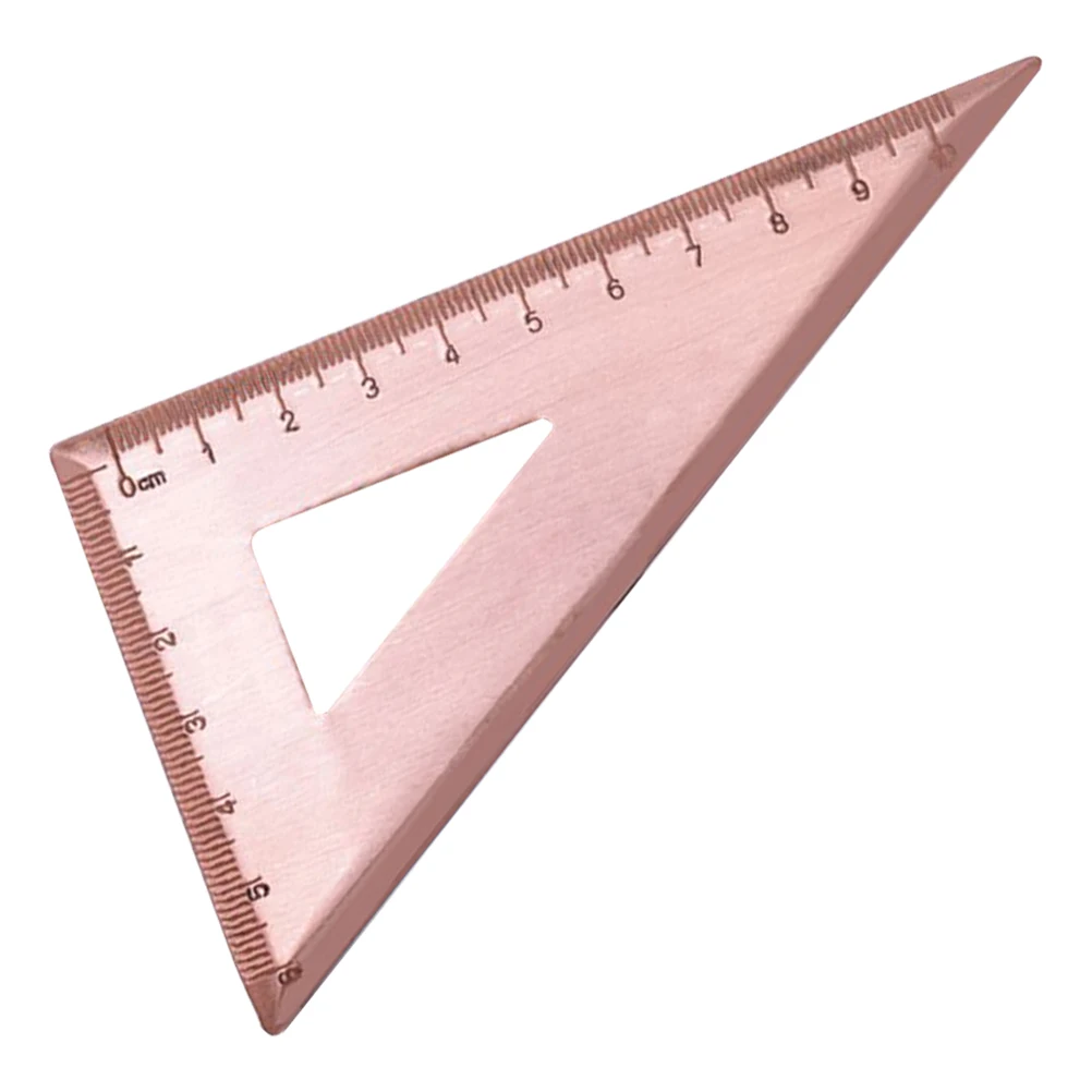 Copper Triangle Ruler Student Drafting Tools Measuring Square Carpenter Scale Geometry Stationery Vintage Handmade Reliable
Copper Triangle Ruler Student Drafting Tools Measuring Square Carpenter Scale Geometry Stationery Vintage Handmade Reliable