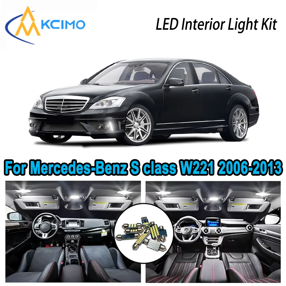 High-Quality LED Interior Kit for Mercedes-Benz S class W221 2006-2013 2007 Premium Error-Free Dome Map Trunk Automotive Lamps
High-Quality LED Interior Kit for Mercedes-Benz S class W221 2006-2013 2007 Premium Error-Free Dome Map Trunk Automotive Lamps