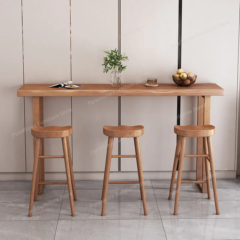 Scandinavian Solid Wood Bar Table Minimalist Long Narrow High Top Table Against Wall for Home Balcony, Cafe & Bar Furniture
Scandinavian Solid Wood Bar Table Minimalist Long Narrow High Top Table Against Wall for Home Balcony, Cafe & Bar Furniture