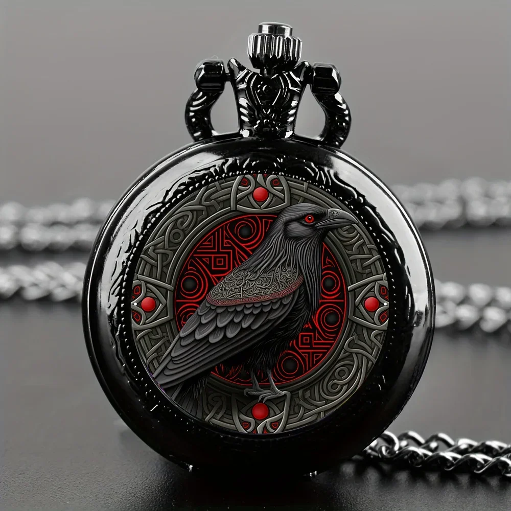 Винтажные карманные часы Clever Crow с изысканным черным кварцевым механизмом, подвеска-кулон с цепочкой, лучший подарок для детей, женщин и мужчин.
Винтажные карманные часы Clever Crow с изысканным черным кварцевым механизмом, подвеска-кулон с цепочкой, лучший подарок для детей, женщин и мужчин.
