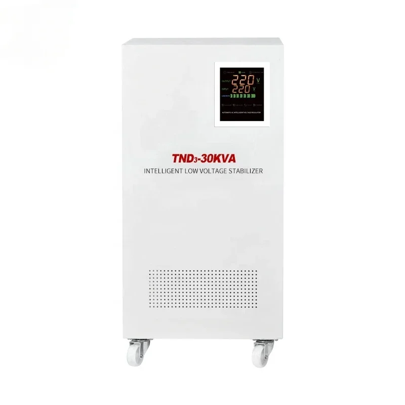 TND3-30KVA Высокоточный ЖК-дисплей 220 В, однофазный бытовой мощный автоматический стабилизатор переменного тока, регулятор напряжения
TND3-30KVA Высокоточный ЖК-дисплей 220 В, однофазный бытовой мощный автоматический стабилизатор переменного тока, регулятор напряжения