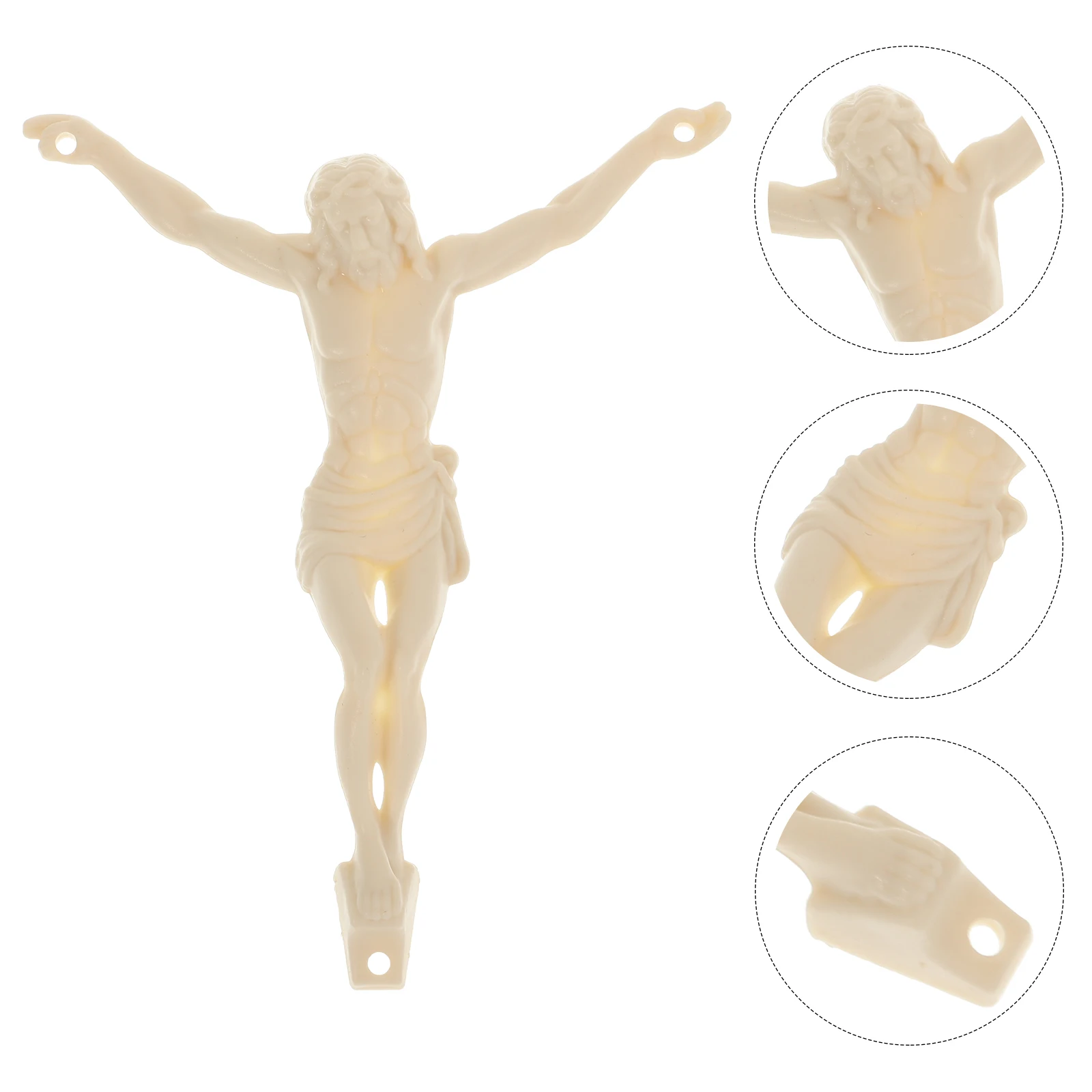 Jesus Statue White Mini Sculpture Plastic DIY Crafts Ornament Figurine Accessory Cross Decor Lightweight Sturdy
Jesus Statue White Mini Sculpture Plastic DIY Crafts Ornament Figurine Accessory Cross Decor Lightweight Sturdy