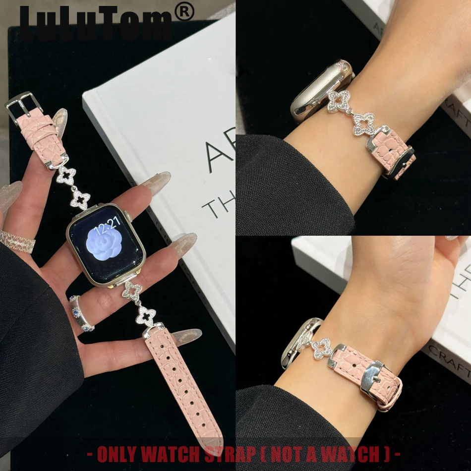 Набор ремешков с четырьмя листьями клевера для Apple Watch UItra 10 9 8 7 6 5 4 SE Band iWatch Series 41 42 40 38 49 45 44 46 мм кожаный браслет
Набор ремешков с четырьмя листьями клевера для Apple Watch UItra 10 9 8 7 6 5 4 SE Band iWatch Series 41 42 40 38 49 45 44 46 мм кожаный браслет