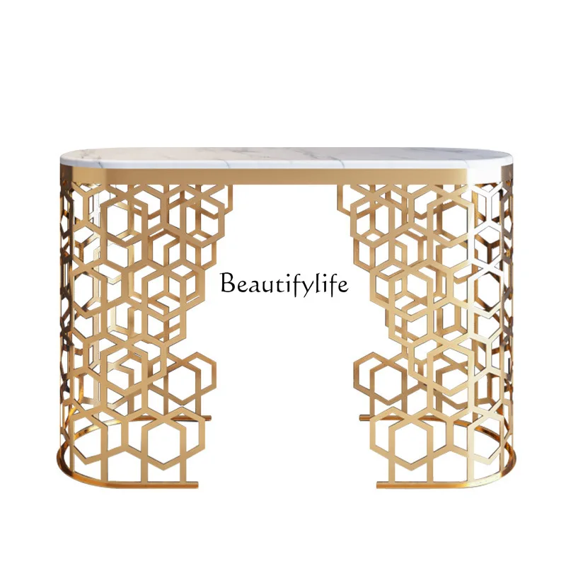 Light Luxury Entrance Table Nordic Style Corridor Metal Marble Entrance Wall-Mounted Narrow Side Table
Light Luxury Entrance Table Nordic Style Corridor Metal Marble Entrance Wall-Mounted Narrow Side Table
