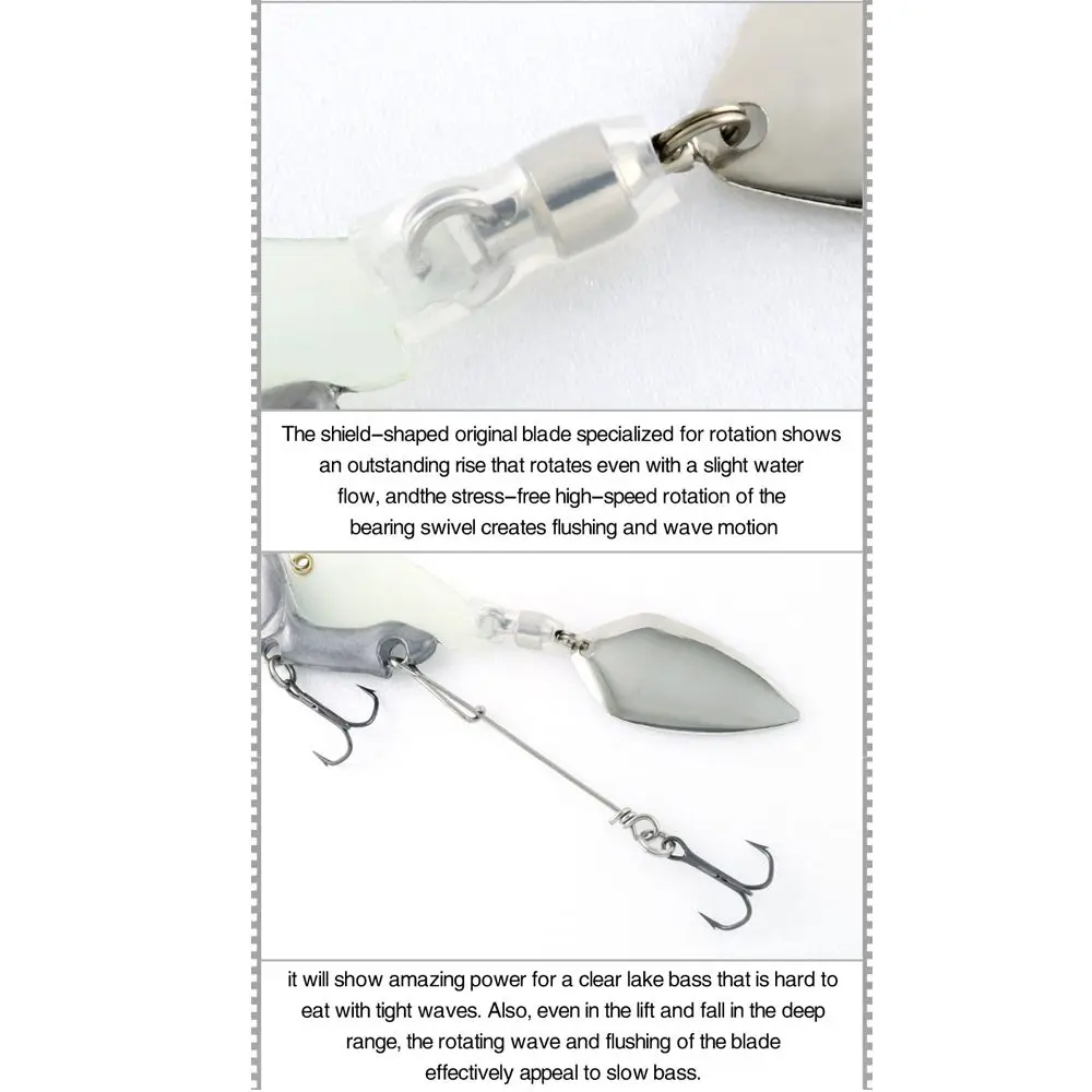44mm/13.6g Spinner Tackle Sequin Vibration Rotate Wobblers Crankbaits VIB Lure Treble Hook Metal Fishing Bait
44mm/13.6g Spinner Tackle Sequin Vibration Rotate Wobblers Crankbaits VIB Lure Treble Hook Metal Fishing Bait