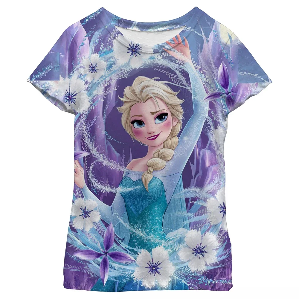 Kawaii Anna Elsa Frozen Printing T-shirt Girl Tops Kids Girls Clothes Disney T-shirts Children Short Sleeve Round Collar Costume
Kawaii Anna Elsa Frozen Printing T-shirt Girl Tops Kids Girls Clothes Disney T-shirts Children Short Sleeve Round Collar Costume